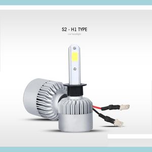 Autoscheinwerfer H1 Cob LED-Scheinwerfer BBS 72W 8000Lm Einzelstrahlscheinwerfer All-in-One-Autoscheinwerfer-Umrüstsatz Nebelscheinwerfer 12V Drop D Dhfws