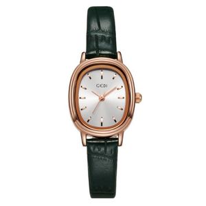 GEDI New Fall Watch Fashion Design de estilo retrô Quartz Simples Feminino Relógio Presente de aniversário 51083