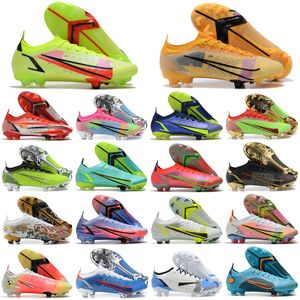 2022 Mercurial Superfly 8 Elite FG X Speedflow 1 Soccer Shoes High Ankle Cleats Football Boots Mens Original size 39-45