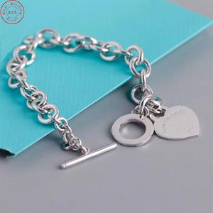 925 Sterling Silver Jewelry TIF Bracelets for Women Men Fashion Bracelets 1028274R