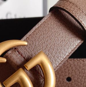 Cintura da donna 38 MM cinturino da donna in pelle replica ufficiale di fascia alta controcintura Cinture europee da donna e da uomo designer Premium con scatola 051