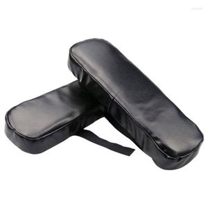 Chair Covers Wheel Armrest Pad Cover Elbow Pain Relief Cushion Memory Foam PU Leather Office FPing