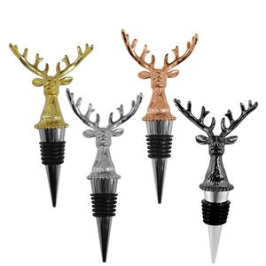 Bar Tools Stainless Steel Deer Stag Head Wine Pourer Unique Bottle Stoppers Aerators Drop Delivery 2022 Smtpn