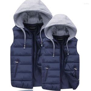 Gilet da uomo Abbigliamento da uomo Gilet invernale Giubbotti Cappotto senza maniche Gilet caldo unisex Coppia Moda Felpe con cappuccio Cappotto Donna MY619