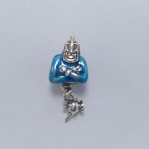 Diny Aladdin Genie & Lamp Charm 925 sterling silver Pandora Dangle Moments for Christmas Day fit Charms beads Bracelets Jewelry 792348C01 Annajewel