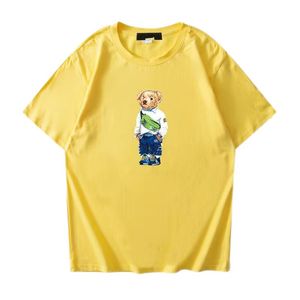 Tasarımcı Toptan 2048 Erkek Tişörtler Yaz Yeni Üstün Üst Düzey Moda Erkek Yuvarlak Boyun Baskısı Kısa Knapılı Polos Gömlek% 100 Pamuk S-3XL
