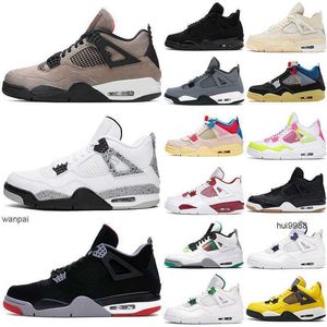 2023 Белый Oreo Jumpman 4s Desert Moss Basketball Shoes для мужчин Женщины 4 Университет Blue #36 Taupe Haze Bred Sail Court Purple Mens Trainers Sport Jerdon