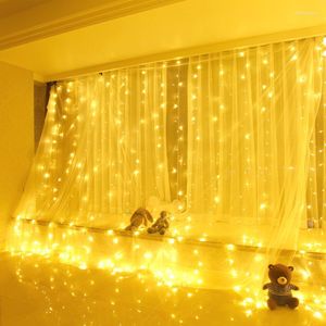 Str￤ngar 3x1/3x1.5/3x2/3x3m 3x4m 3x5m LED Icicle Curtain Lights Garlands Christmas Xmas Fairy Holiday Party Wedding Decoration