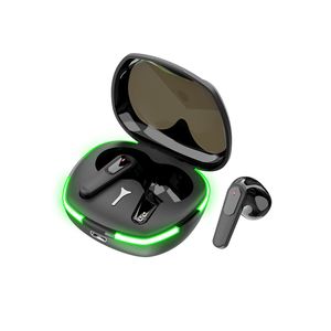 Pro60 TWS Earphones Cool Light Flash Wireless Bluetooth 5.1 Headset Gaming H￶rlurar Earskydd med mikrofon f￶r all telefon