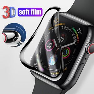 3D Tam Kapak Ekranı Filmleri Apple Watch için Koruyucu 8 Ultra 49mm 7 41mm 45mm 38mm 42mm 40mm 44mm Temperli Cam Yumuşak Film Iwatch 6 SE 3