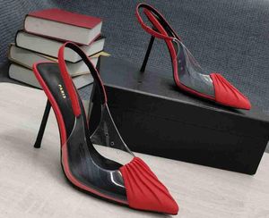 الصنادل 5616310 Slingback Sandal Pumps أحذية جلدية للنساء للنساء 34-43 Fendave