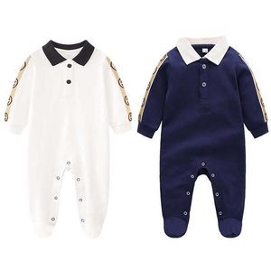 Baby Hot Little Brand Ubrania Plaid Romper Nowy bawełniany noworodki dla dzieci chłopiec wiosna jesienna rompers dla dzieci projektanta niemowlęta