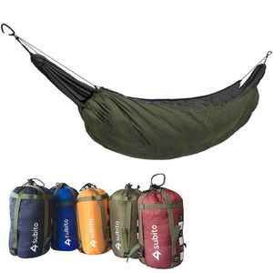 Sovväskor Camping Hammock Underquilt Portable Sleeping Bag Hammock Thermal Under filt Hammock Isolation Tillbehör för camping T221022