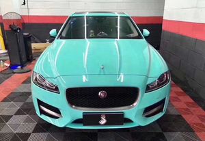 Pellicola autoadesiva in vinile super lucido Miami Teal Decalcomania autoadesiva per veicoli fai da te Lucida Car Wrapping Rotolo Foglio di rilascio dell'aria