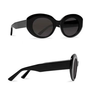 Projektanci mężczyźni i kobiety okulary przeciwsłoneczne Czarne kobiety Rive Gauche Round BB0235S Acetate Paris B Home Classic Fashion UV Protection Trend Uv400 z pudełkiem