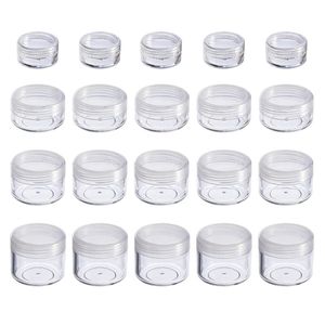 Perfume Bottle 100Pcs Lip Balm Containers 2g3g5g10g15g20g Empty Plastic Cosmetic Makeup Jar Pot Transparent Sample Bottles Eyeshadow Cream 221027