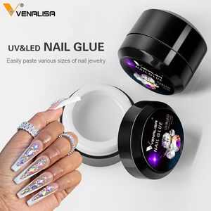 Health Beauty ArtNail Venalisa Factory Sticky Tranparent Clear Color Supplier Thick Nail Diamond Decoration Glue Stick Firm Gel