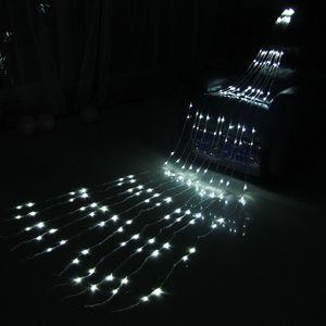 Vattenflödet Vattenfall Fönstergardin Stränglampor LED Meteor Dusch Rain Light 3x2m 3x3m Wedding Christmas Fairy Light Garland