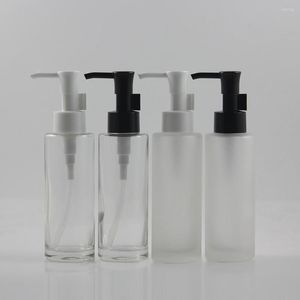 Lagringsflaskor 50 st Clear/Frosted Clear Lotion Bottle 100 Ml Oil Pump