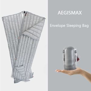 Uyku Tulumları Aegismax Zarf Ultralight Aşağı Uyku Tulumu Açık Kamp Yetişkin Çadır Yürüyüşü Taşınabilir Sıcak Yorgan Aşağı Şapka T221022