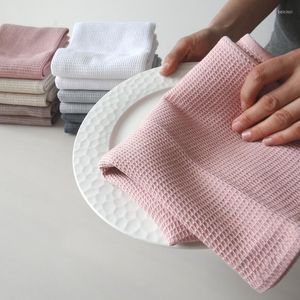 Table Napkin Mulit Color Waffle Grid Cotton Kitchen Teatowel Scheuerschwamm