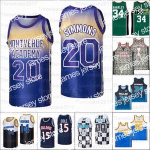 College Basketball indossa maglie da basket Film 34 GIANNIS TEAM GRECIA SCUOLA SUPERIORE ALTERNATA CHARLES BARKLEY BUELLER SALVA FERRIS COLE TERRY 15 FRIDAY'S CRAIG