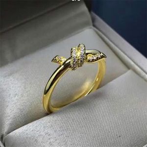 Diseñador Anillo de uñas Joyas de lujo Titanio Titanium Silver Gold Craft ACCESORIOS Star Diamond Diamond Sexo de sexo