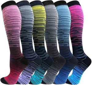 Sports Socks Compression Golfs Football Tube Long Outdoor Bright Medical Enferming Paredes Running Fitness L221026