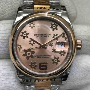 Meteorite DateJust Just Ladies Automatique Luxury Mechanical Watch Log of Family Full Automatic Rose Flor Entre Arques 36mm