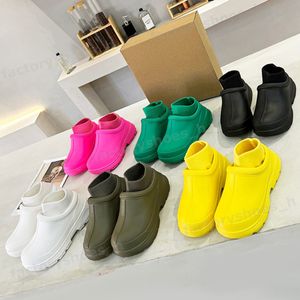 Designer Rain Boots Women Sock Boot Non-slip Rubber Sole Booties Ladies Mini Tasman Boot Outdoor Ankle Bootie Removable Inner Sneakers