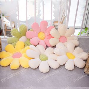 50cm renkli papatya çiçek peluş peluş yastık yumuşak karikatür bitki doldurulmuş bebek sandalye yastık kanepe çocuk severler doğum günü hediyeleri