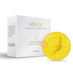 Sabonete artesanal revitalizante reparador de beleza ginseng ouro 24 k sabonetes de limpeza facial para cuidados com o rosto clareamento presente da pele