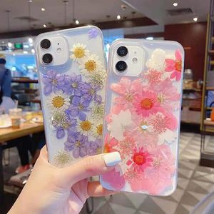 Novas gotas eternos vidas de flores de flores de flores iphone 14 13 12 Pro máximo 11 13 mini 7 8 mais xr xs xsmax x tpu Proteção de flor verdadeira caixa macia