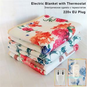 Electric Blanket with Thermostat Thicker Heater Double Body Warmer Heated Heating Mat 22