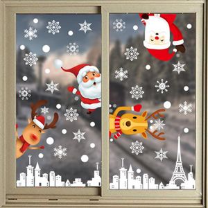 Confezione regalo Cross Border Christmas Window Shop Mall Glass Festival Adesivo decorativo da parete elettrostatico