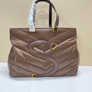 Bawełniany wyściełany torba na zimowe torebki torebki torebki o dużej pojemności torby na zakupy mody liter