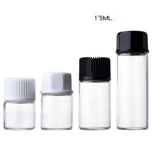 1ml 2ml 3ml 5ml Mini flacone contagocce in vetro trasparente Contenitore per campioni Olio essenziale Profumo Bottigliette portatili minuscole Fiala