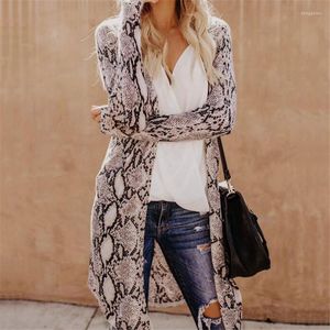 Women's Trench Coats Vintage Cardigan Women Casual Beach Cover Up Coat Tops Loose Leopard Printed