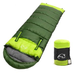 Sacos de dormir Bolsa de dormir para camping ao ar livre Pessoas duplas com emendas ultraleves do sono Bolsa de viagem portátil envelope de caminhada T2221022