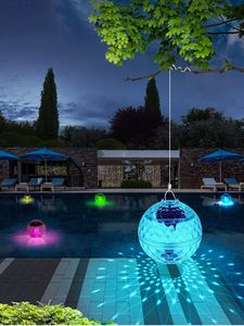 Luz de luz flutuante de água movida a água solar Lâmpada de lâmpada de lâmpada de luminária de luminária de luminária de cor de cor de decoração para piscina