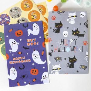 Gift Wrap 24pcs Creative Candy Box uts￶kt dekorativ l￤ttvikt Halloween Pumpkin Ghost Favor