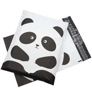 Panda lagringspåsar logistik förpackning kurir väska shopping transport mylar posts semester parti