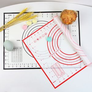 Silicone Pastry Boards Rolling Dough Mat Large Non Stick Baking Mat Sheet Fondant Pizza Cookie Brownie Maker Holder