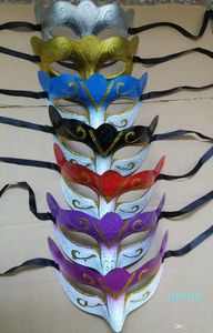 Promozione di spedizione espressa Maschera per feste di vendita con maschera glitter oro Maschera veneziana unisex scintillante maschera veneziana Mardi Gras Costume 002