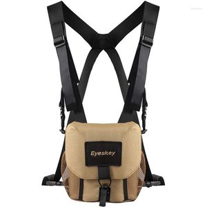 Borsa/custodia binoculare universale per telescopio Eyeskey con imbracatura Borsa per binocolo portatile durevole per fotocamera per escursionismo Caccia