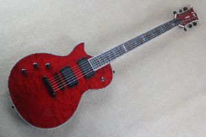 NJ-1000 Red Electric Guitar EMG Pickup Left Hand Deluxe con activo