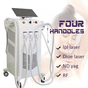 Multifunktion Laser Beauty Equipment 755 808 1064 Diode Laser Hårborttagningsmaskin IPL ELIGHT ND YAG RF -enhet