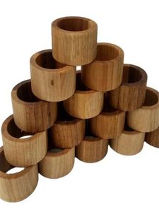Wystrój domu ręcznie robione drewniane serwetki drewniane serwetki Pierścionki rzemieślnicze stworzone wesela kolacje lub codziennie użyj XB1