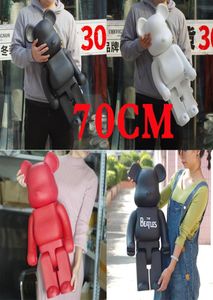 1000 70CM Bearbrick Evade glue Black white and red bear figures Toy For Collectors Berbrick Art Work model decorations kids 7372817