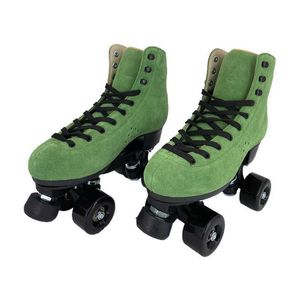 Ice Skates Big Size 37-48 Roller Skate Quad Double Row Wheels Shoes Unisex Rubber Skating 2 Line 4 Professional Patines L221014